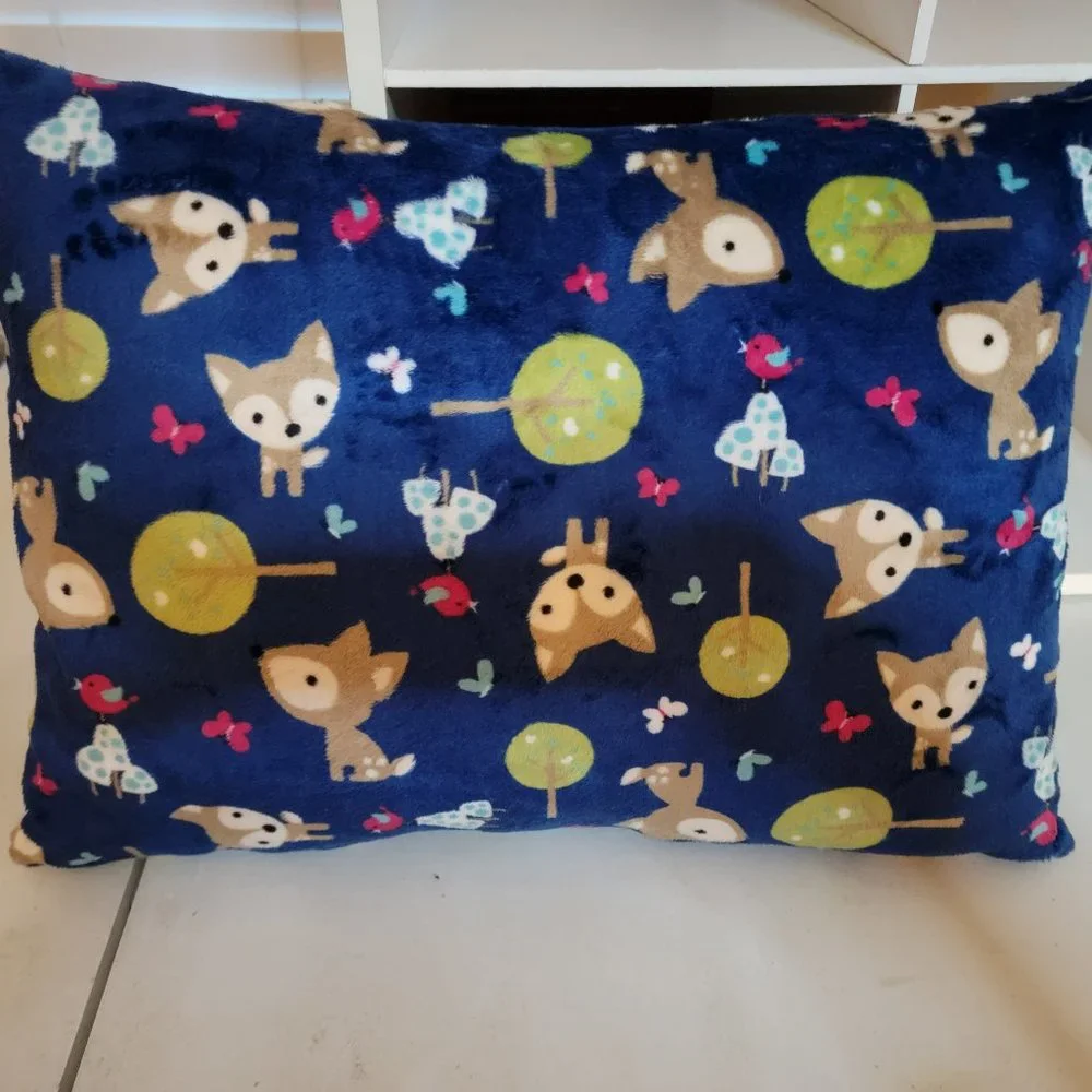 New Small Handmade Minky Fox Pillow